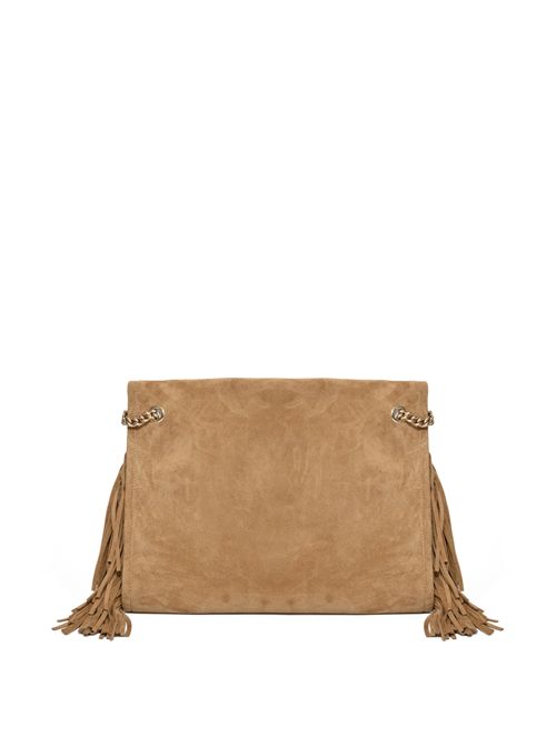 Borsa Venus Peach Fringe Midi a spalla in suede Biscotto ORCIANI | B02212 PFGBIS